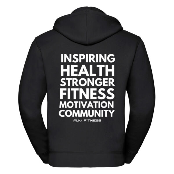 ALM Fitness - Get Inspired - Authentic zipped hooded sweat Thumbnail