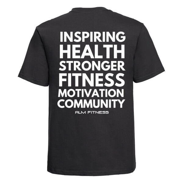 ALM Fitness - Get-Inspired-Classic Heavyweight Combed Cotton T-Shirt Thumbnail