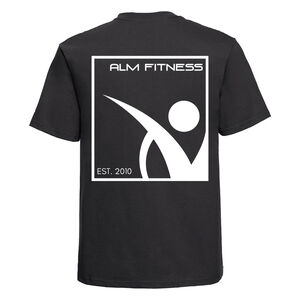 ALM Fitness - Est-2010-Classic Heavyweight Combed Cotton T-Shirt Thumbnail