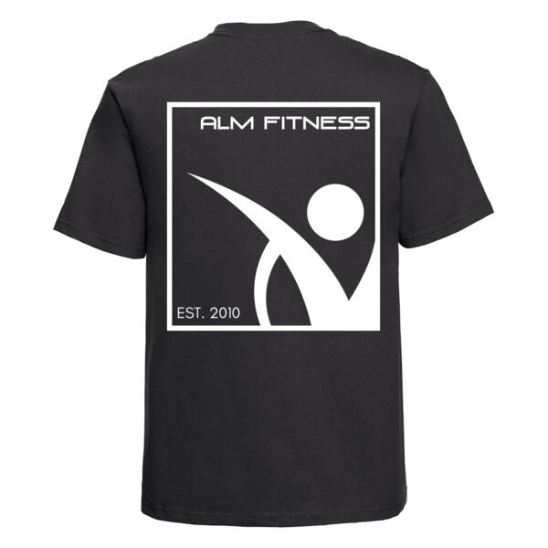 ALM Fitness - Est-2010-Classic Heavyweight Combed Cotton T-Shirt Thumbnail