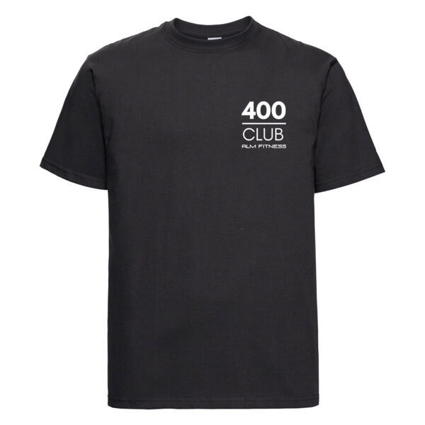 ALM Fitness  - 400 Club Classic Heavyweight Combed Cotton T-Shirt Thumbnail